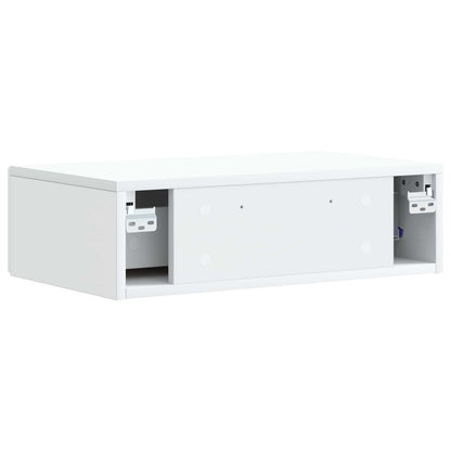 Væghængt Sideskab 87,5 X 34,5 X 17 Cm Konstrueret Træ - Billede 6