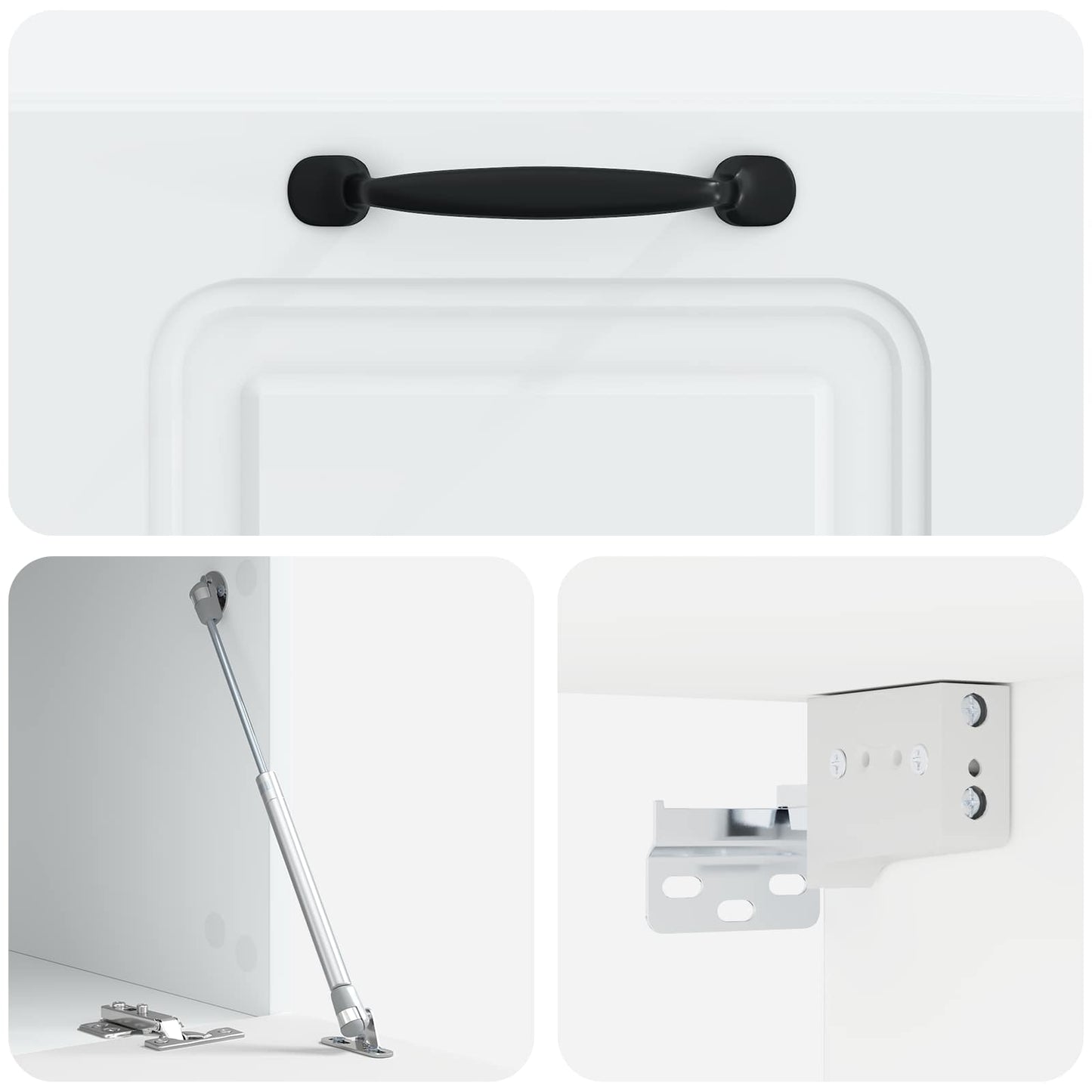 Væghængt Tv-skab 59,5 X 41 X 30 Cm Konstrueret Træ - Billede 7