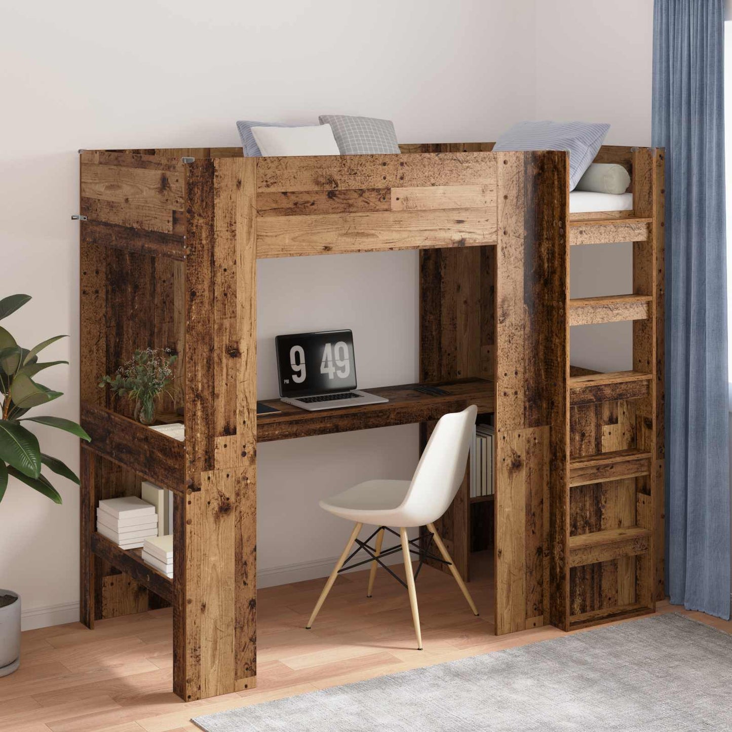 Loft Sengestel Med Skrivebord