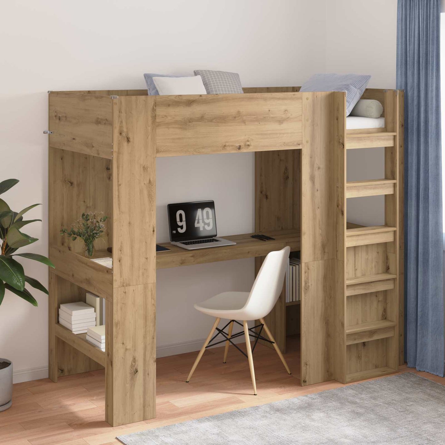 Loft Sengestel Med Skrivebord