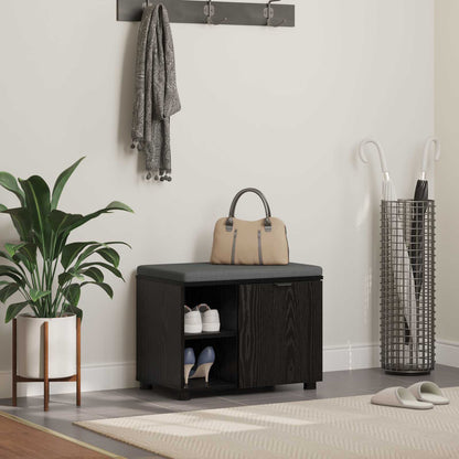 Hallbænk Med Pude 60 X 38 X 46 Cm Kunstigt Træ Og Stof - Variant 891497