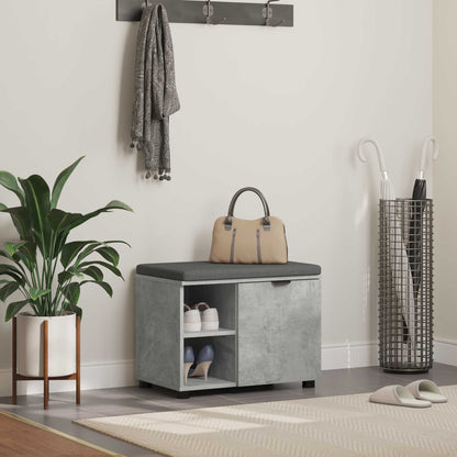 Hallbænk Med Pude 60 X 38 X 46 Cm Kunstigt Træ Og Stof - Variant 891499
