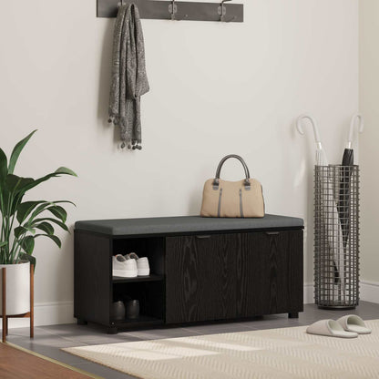 Hallbænk Med Pude 60 X 38 X 46 Cm Kunstigt Træ Og Stof - Variant 891513