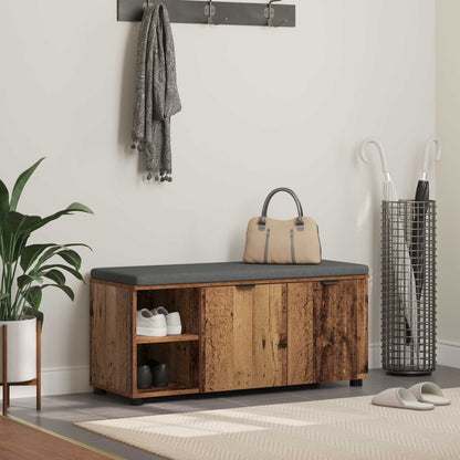 Hallbænk Med Pude 60 X 38 X 46 Cm Kunstigt Træ Og Stof - Variant 891518