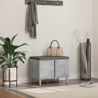 Hallbænk Med Pude 60 X 38 X 46 Cm Kunstigt Træ Og Stof - Variant 891523