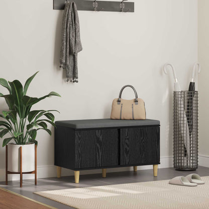 Hallbænk Med Pude 60 X 38 X 46 Cm Kunstigt Træ Og Stof - Variant 891529