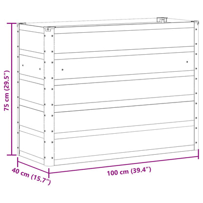 Plantekasse 100 X 40 X Stål - Billede 7