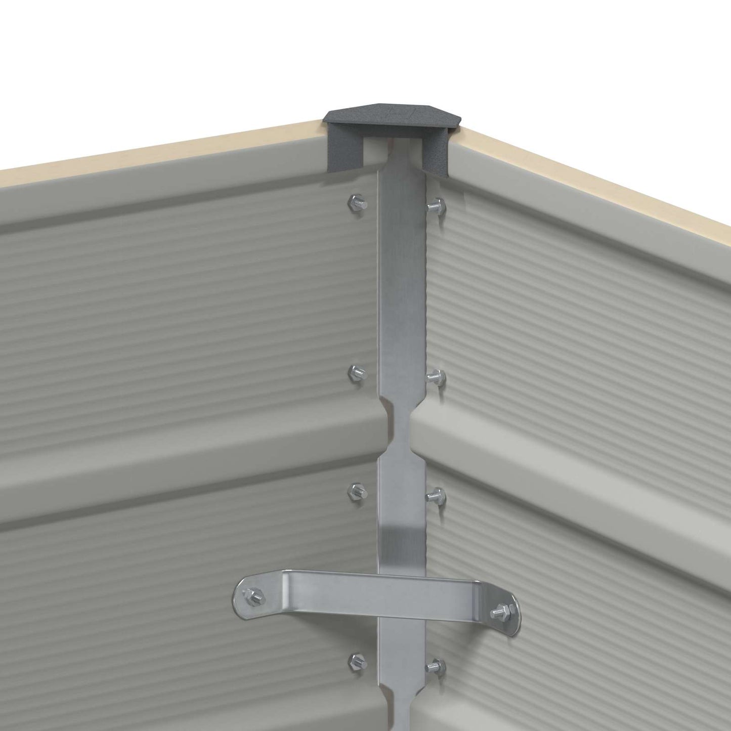 Plantekasse 100 X 50 X 75 Cm Galvaniseret Stål - Billede 5