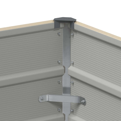 Plantekasse 100 X 50 X 75 Cm Galvaniseret Stål - Billede 5