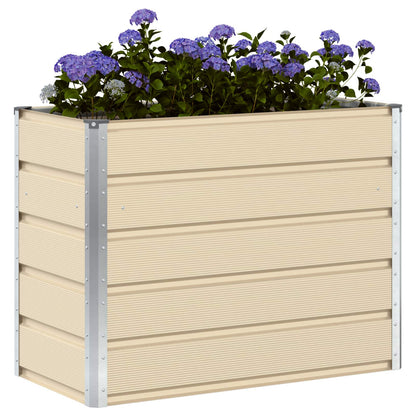 Plantekasse 100 X 50 X 75 Cm Galvaniseret Stål - Billede 3