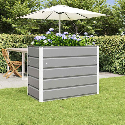 Plantekasse 100 X 50 X 75 Cm Galvaniseret Stål - Variant 42018151