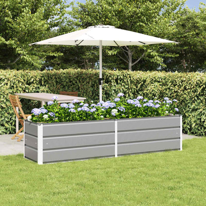 Plantekasse 100 X 50 X 75 Cm Galvaniseret Stål - Variant 42018152