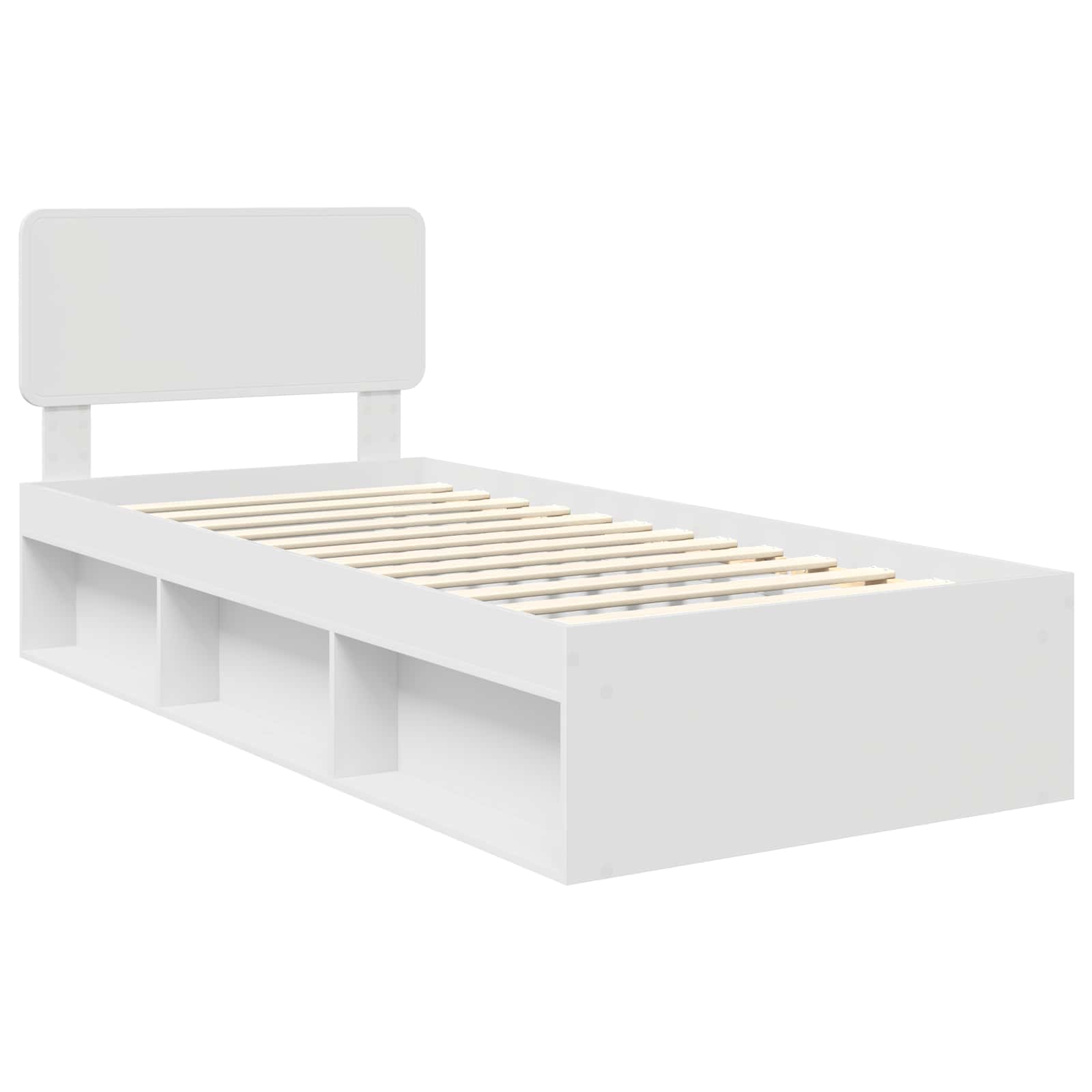 Sengestel Med Hovedgærde 90 X 200 Cm Massiv Fyrretræ - Billede 4