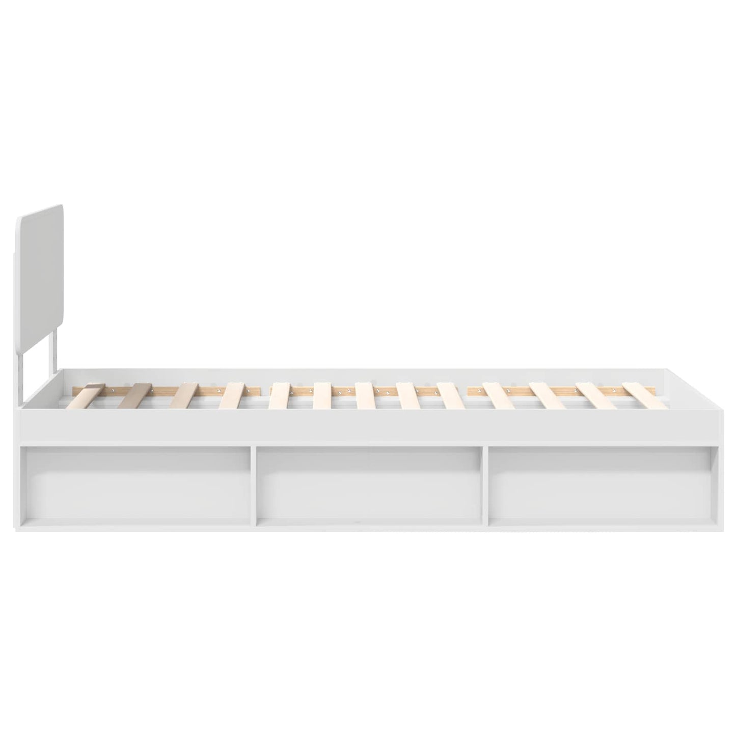Sengestel Med Hovedgærde 90 X 200 Cm Massiv Fyrretræ - Billede 8