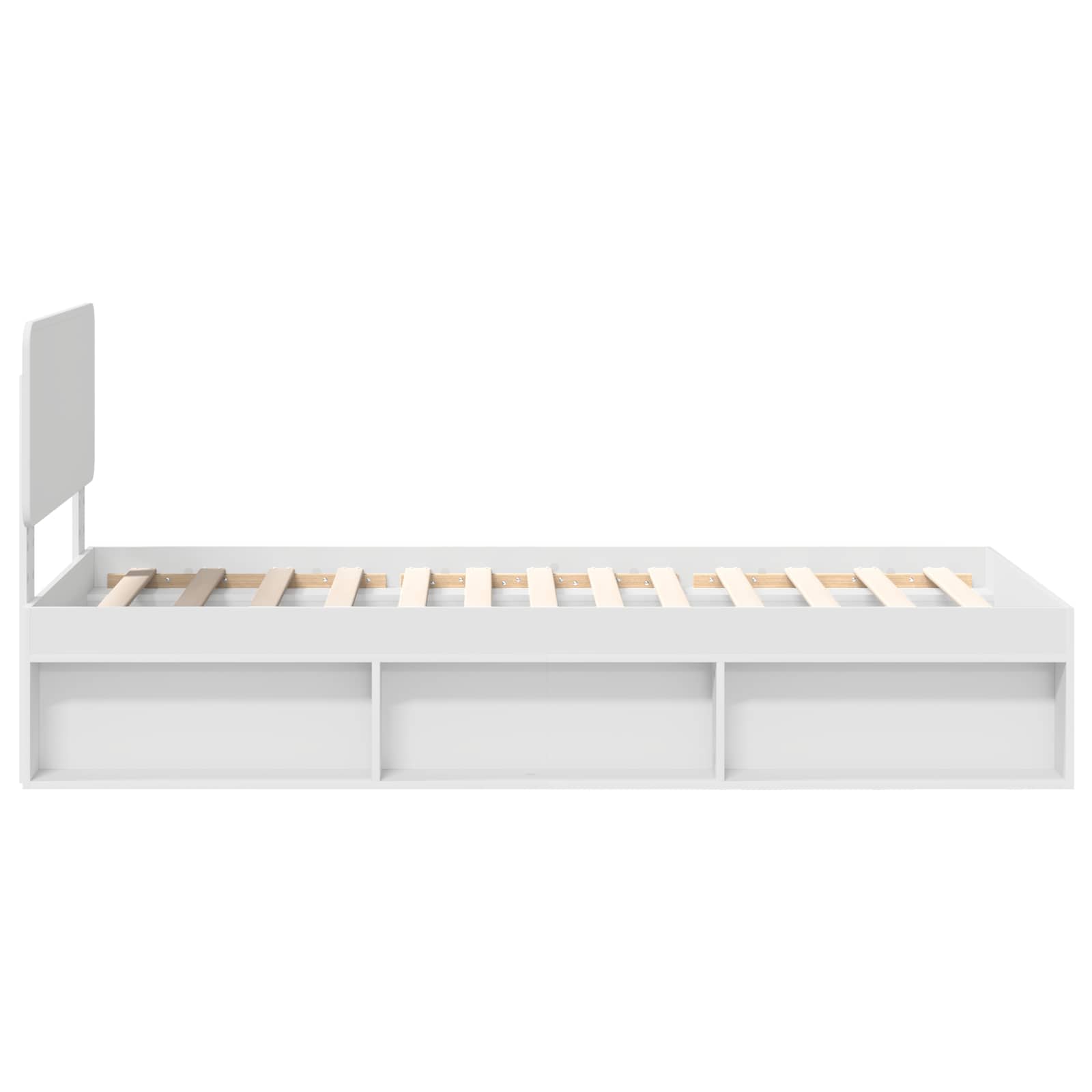 Sengestel Med Hovedgærde 90 X 200 Cm Massiv Fyrretræ - Billede 8