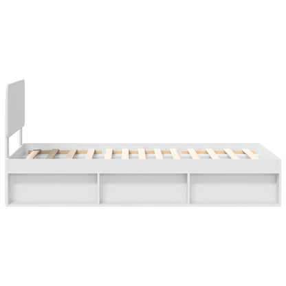 Sengestel Med Hovedgærde 90 X 200 Cm Massiv Fyrretræ - Billede 8