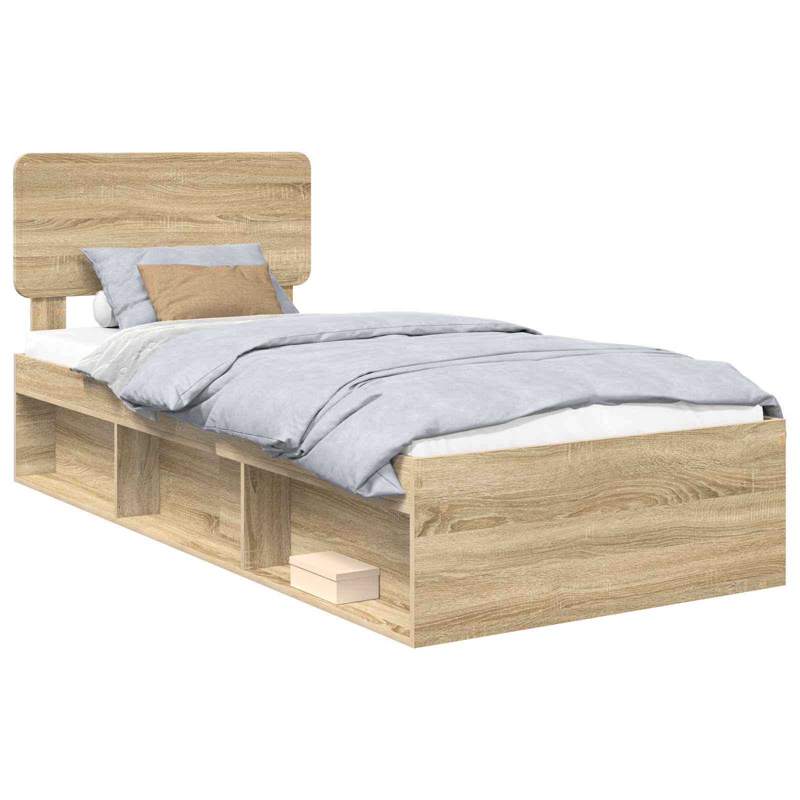 Sengestel Med Hovedgærde Sonoma 90 X 190 Cm Massiv Fyrretræ - Billede 2