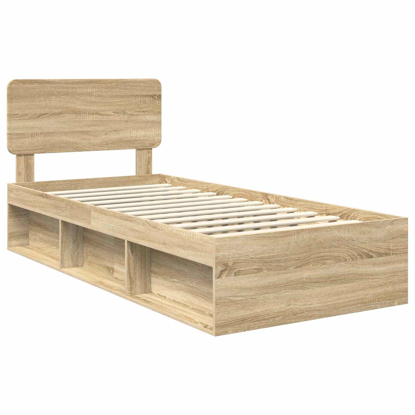 Sengestel Med Hovedgærde Sonoma 90 X 190 Cm Massiv Fyrretræ - Billede 4