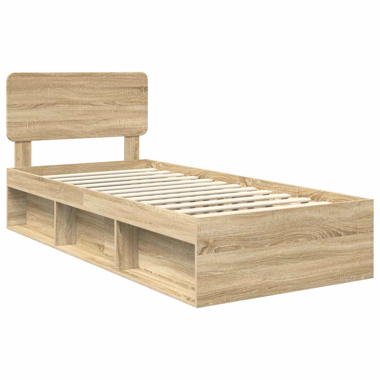 Sengestel Med Hovedgærde Sonoma 90 X 190 Cm Massiv Fyrretræ - Billede 4