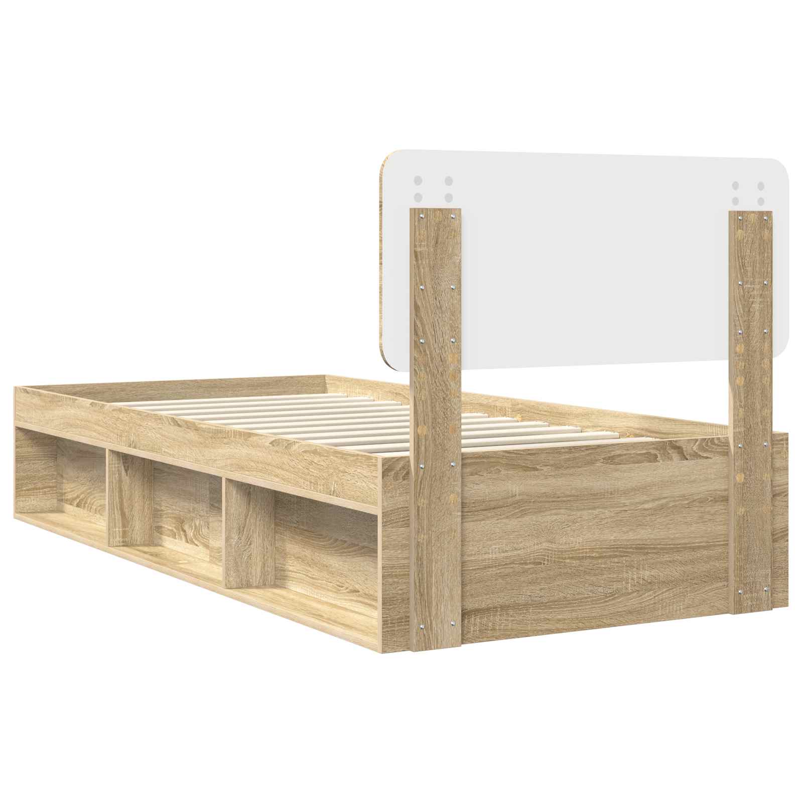 Sengestel Med Hovedgærde Sonoma 90 X 190 Cm Massiv Fyrretræ - Billede 9
