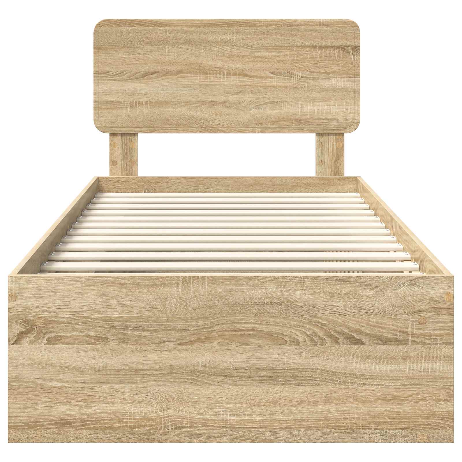Sengestel Med Hovedgærde Sonoma 90 X 190 Cm Massiv Fyrretræ - Billede 7