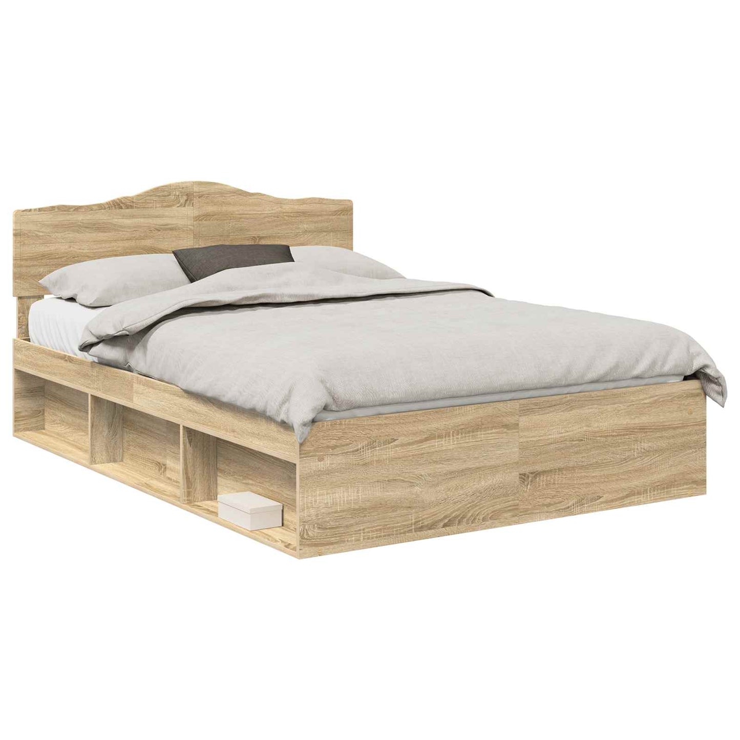 Sengestel Med Hovedgærde Sonoma 160 X 200 Cm Massiv Fyrretræ - Billede 2
