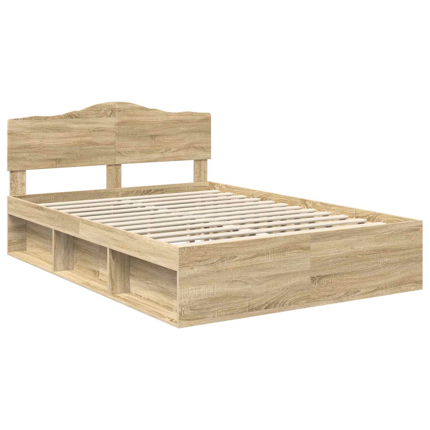 Sengestel Med Hovedgærde Sonoma 160 X 200 Cm Massiv Fyrretræ - Billede 4
