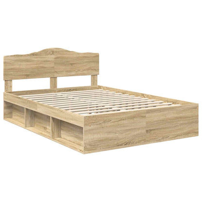 Sengestel Med Hovedgærde Sonoma 160 X 200 Cm Massiv Fyrretræ - Billede 4