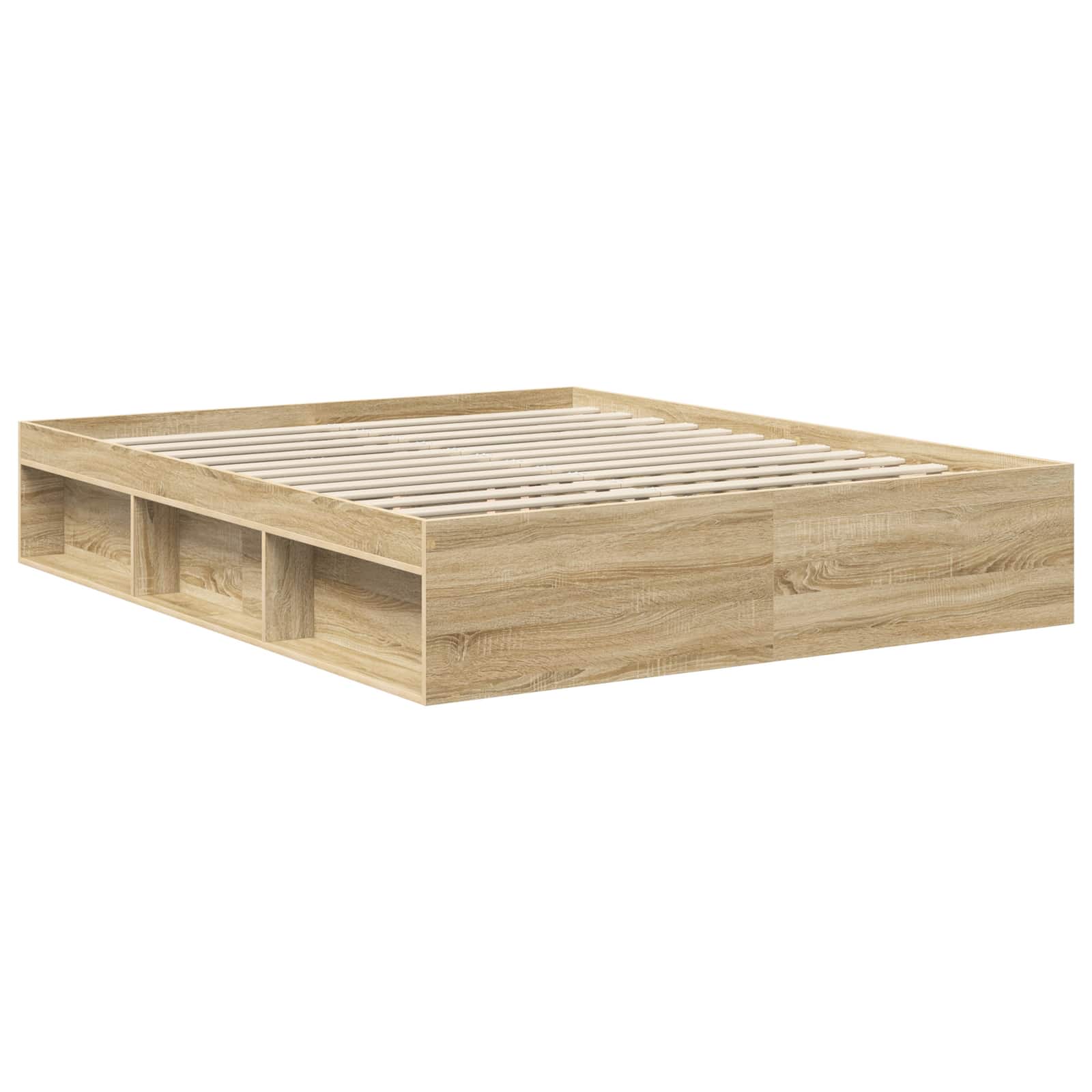 Sengestel Med Hovedgærde Sonoma 160 X 200 Cm Massiv Fyrretræ - Billede 5
