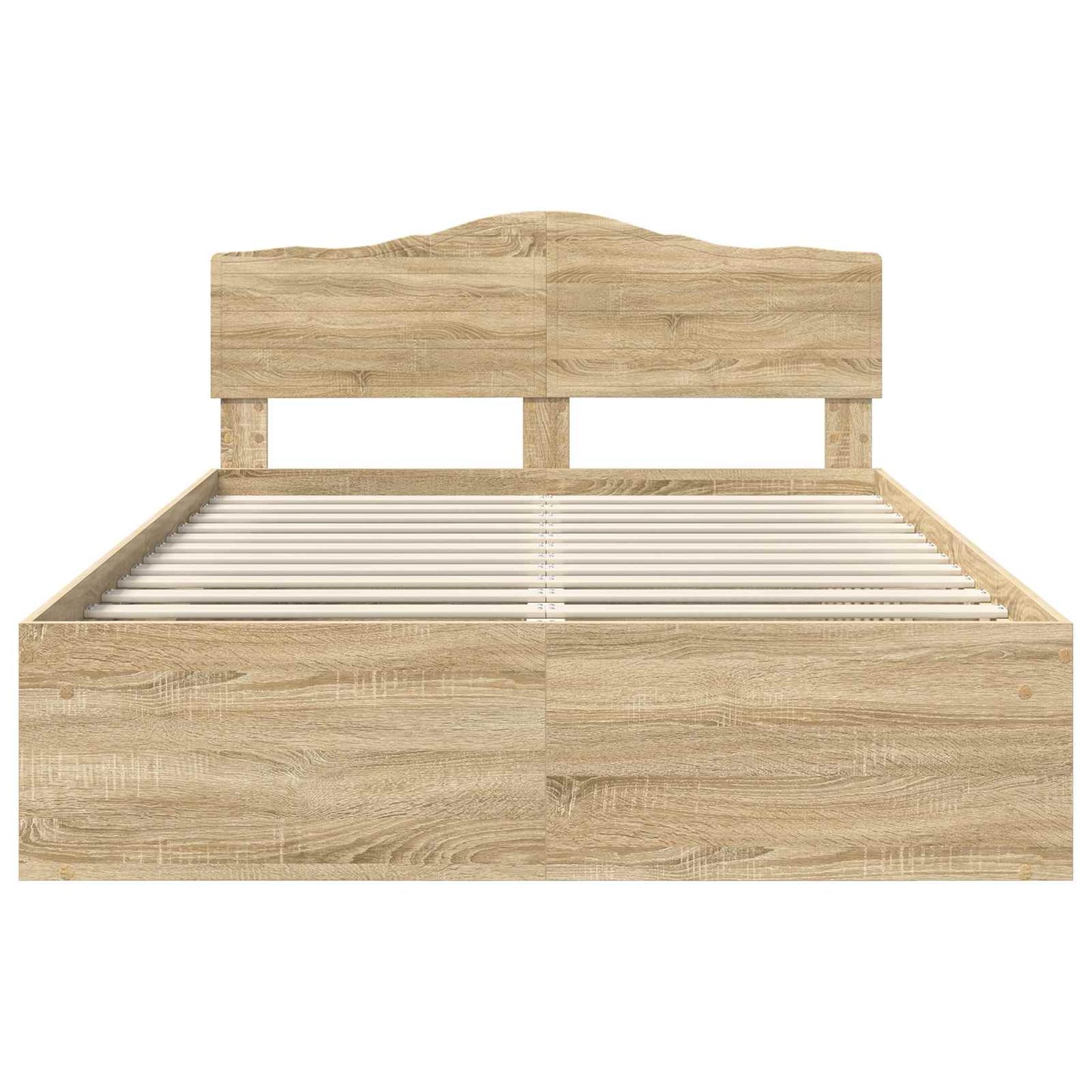 Sengestel Med Hovedgærde Sonoma 160 X 200 Cm Massiv Fyrretræ - Billede 7