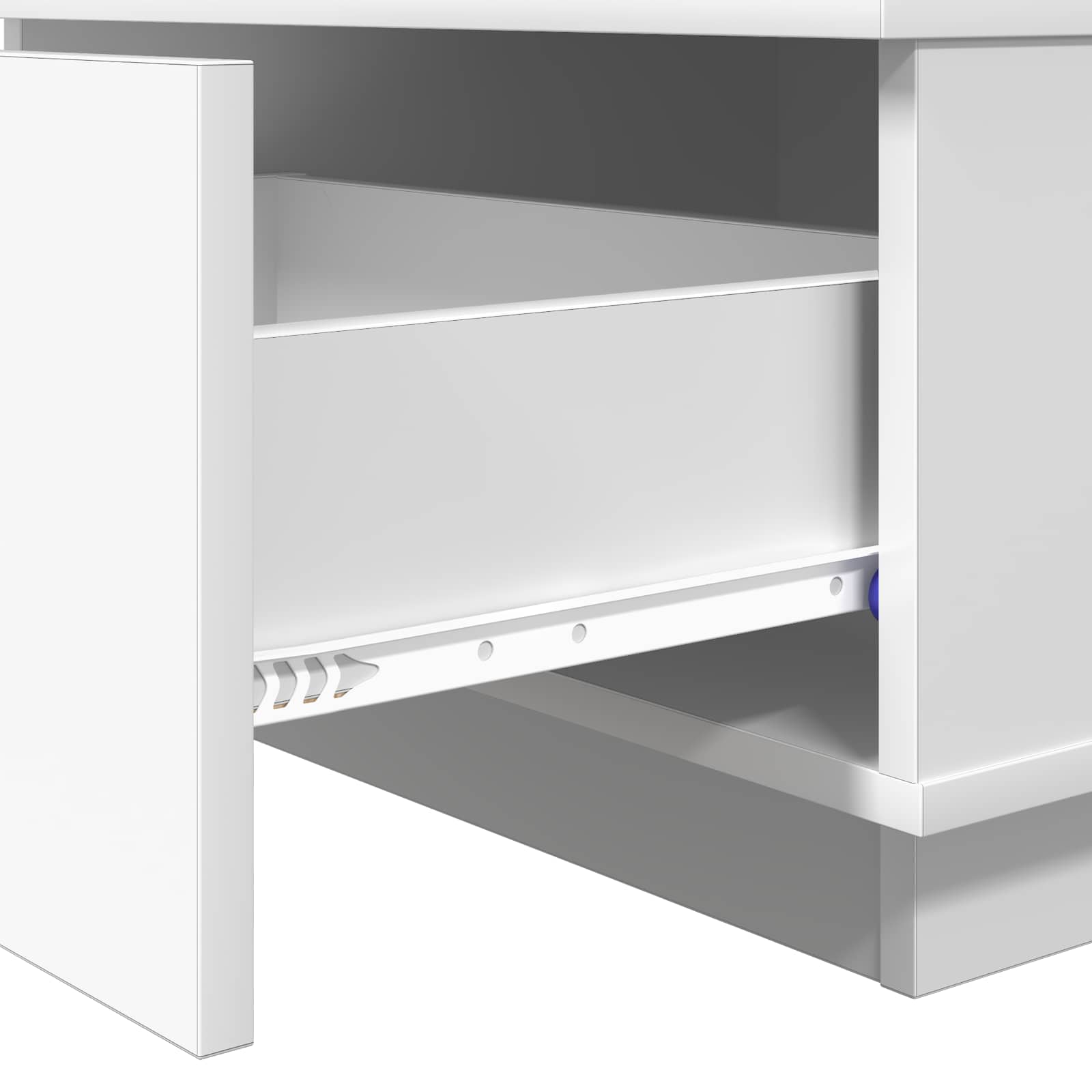 Sofabord Med Skuffe 95 X 55 X 31 Cm Konstrueret Træ - Billede 9