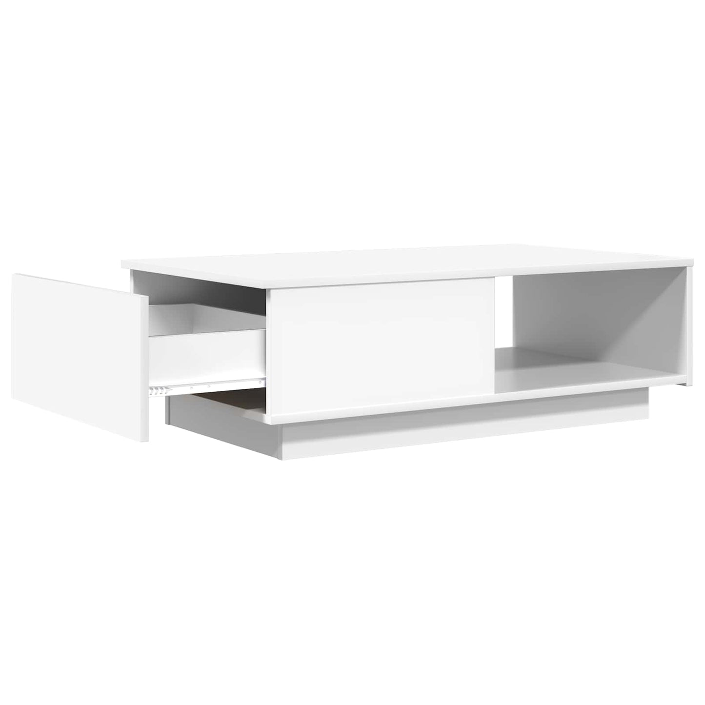Sofabord Med Skuffe 95 X 55 X 31 Cm Konstrueret Træ - Billede 5
