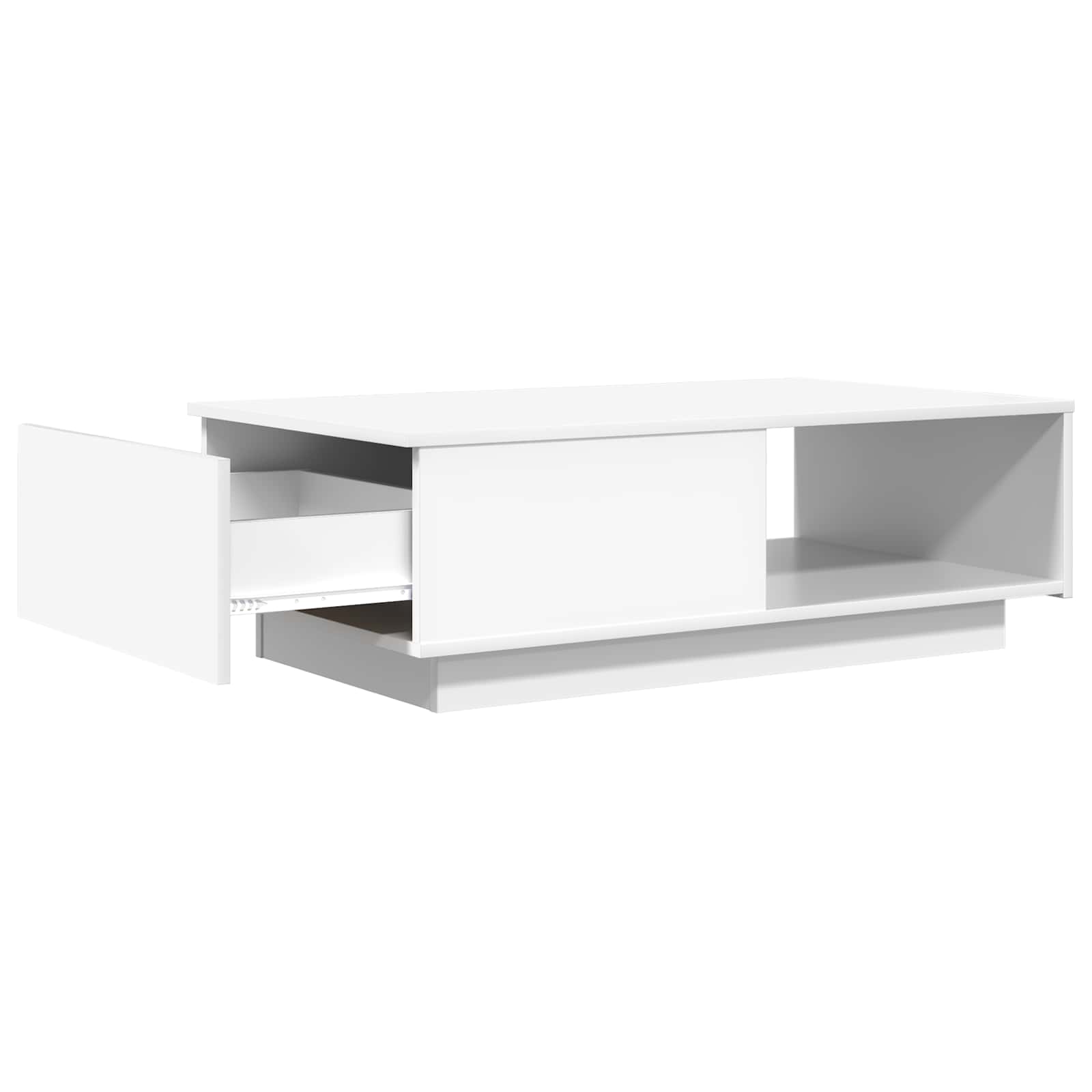 Sofabord Med Skuffe 95 X 55 X 31 Cm Konstrueret Træ - Billede 5