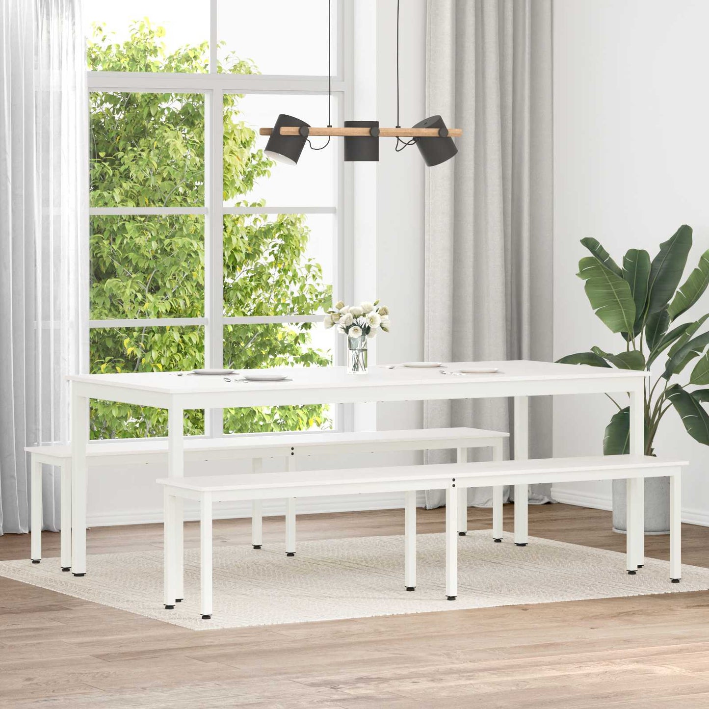 Bænk Massiv Fyrretræ