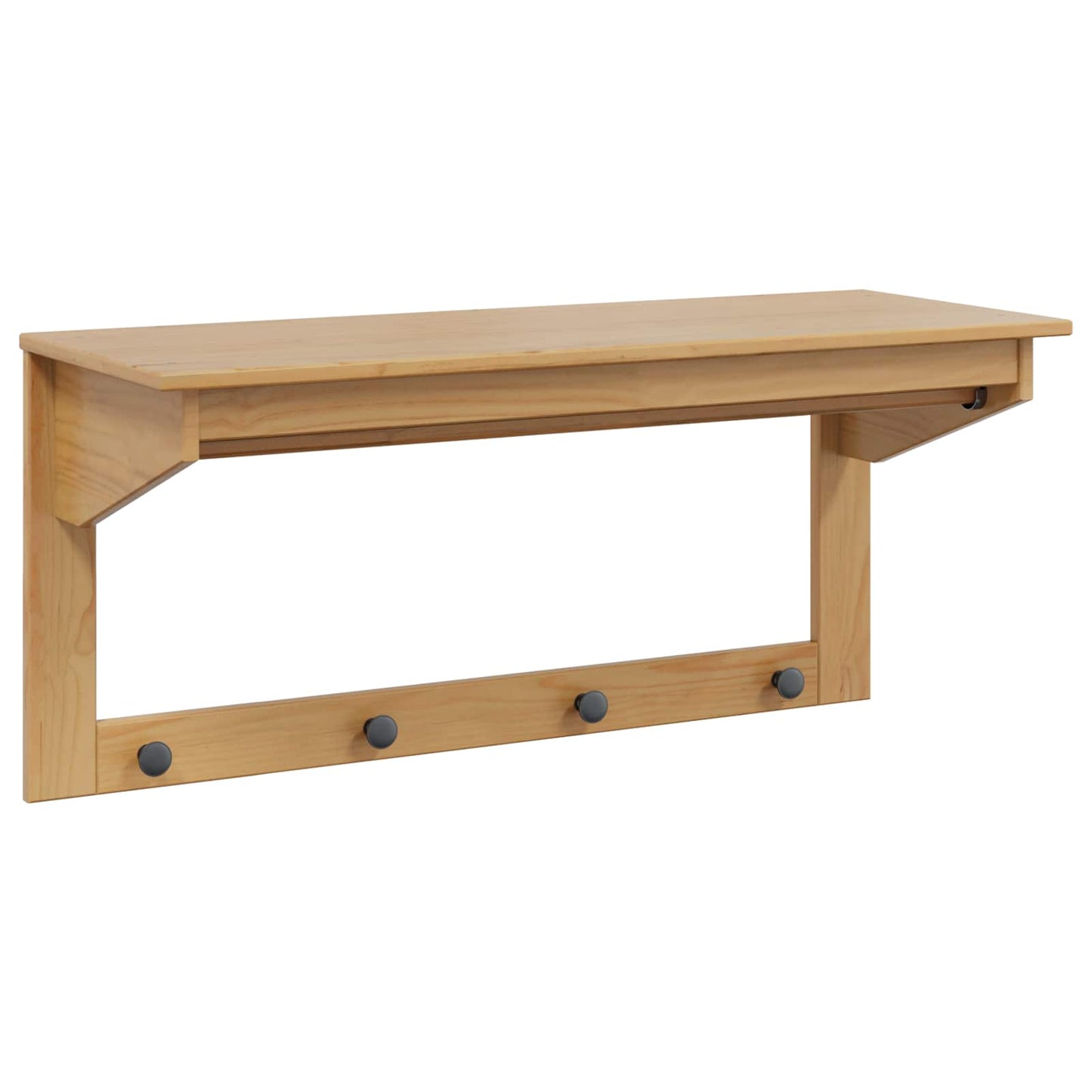 Jakkeholder Hill Honningbrun 90 X 35 X 41.5 Cm Massivt Fyrretræ - Billede 2