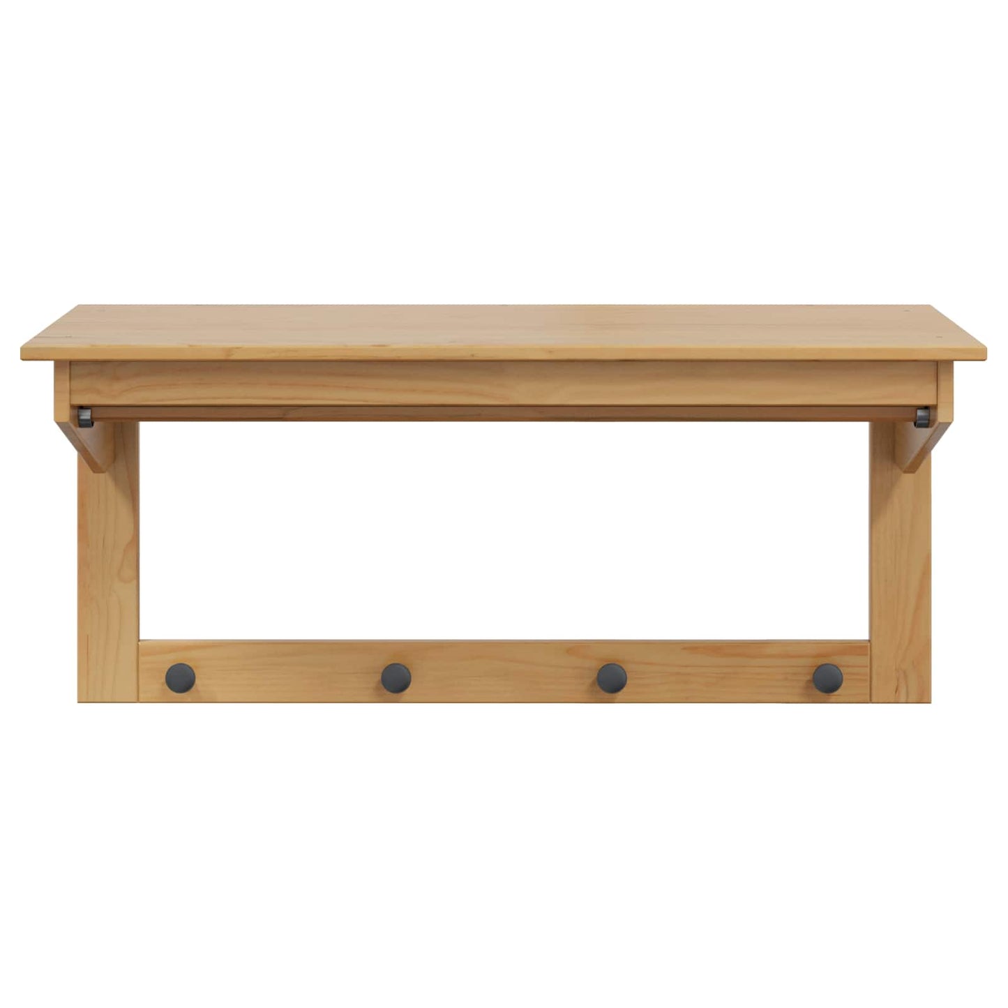 Jakkeholder Hill Honningbrun 90 X 35 X 41.5 Cm Massivt Fyrretræ - Billede 4