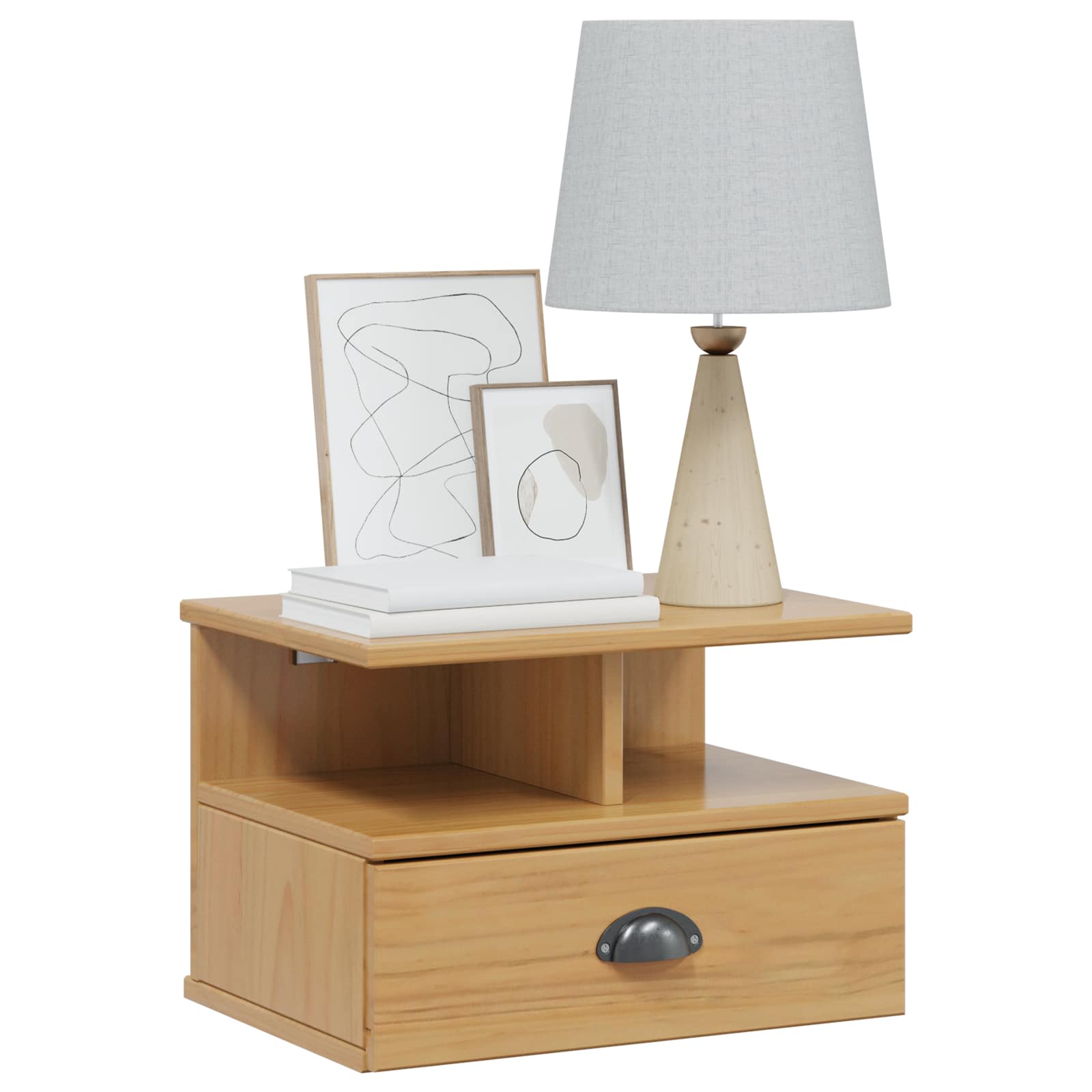 Natskab Hill Honningbrun 40 X 31 X 27 Cm Massivt Fyrretræ - Billede 3