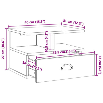 Natskab Hill Honningbrun 40 X 31 X 27 Cm Massivt Fyrretræ - Billede 9