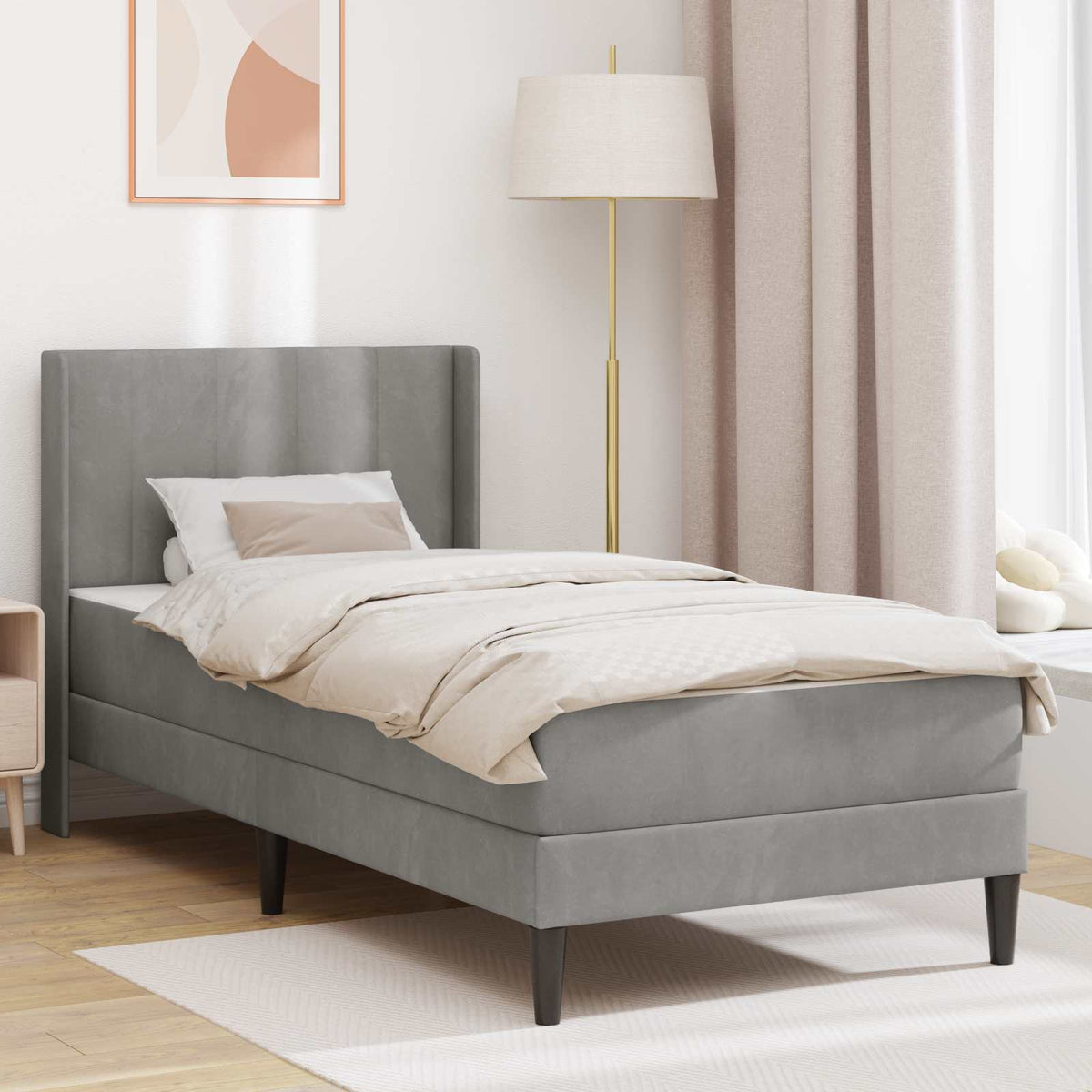 Sengeramme Med Madras Fløjl - Variant 3414843