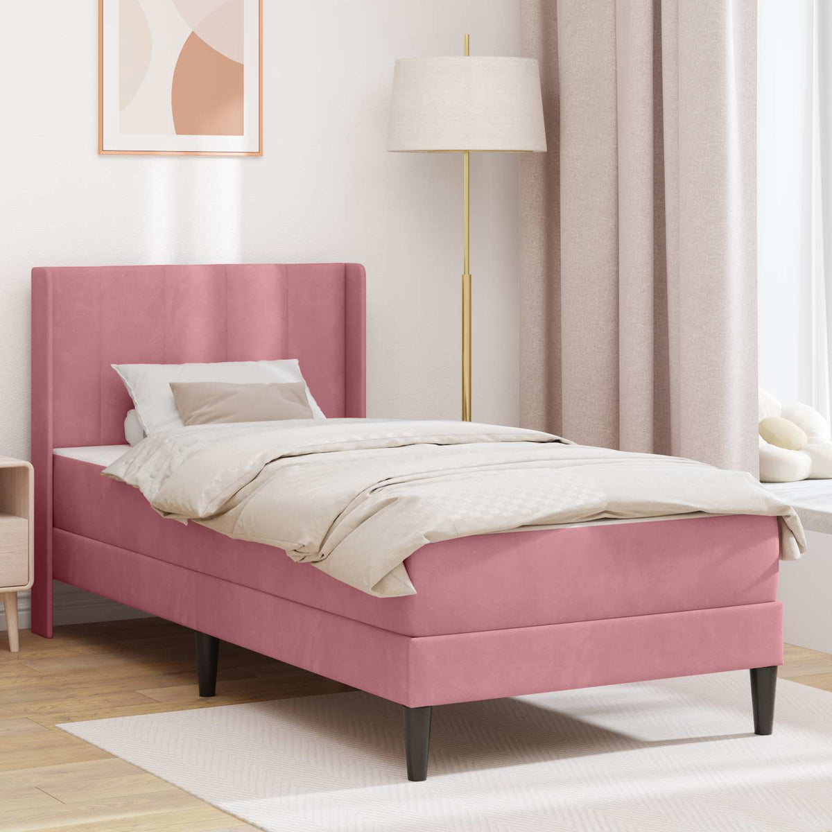 Sengeramme Med Madras Fløjl - Variant 3414846
