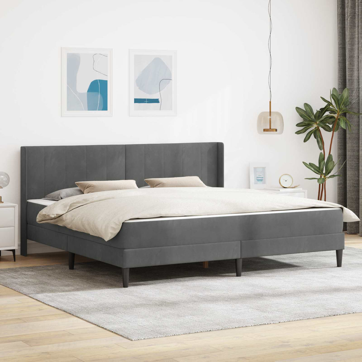 Sengeramme Med Madras Fløjl - Variant 3414880
