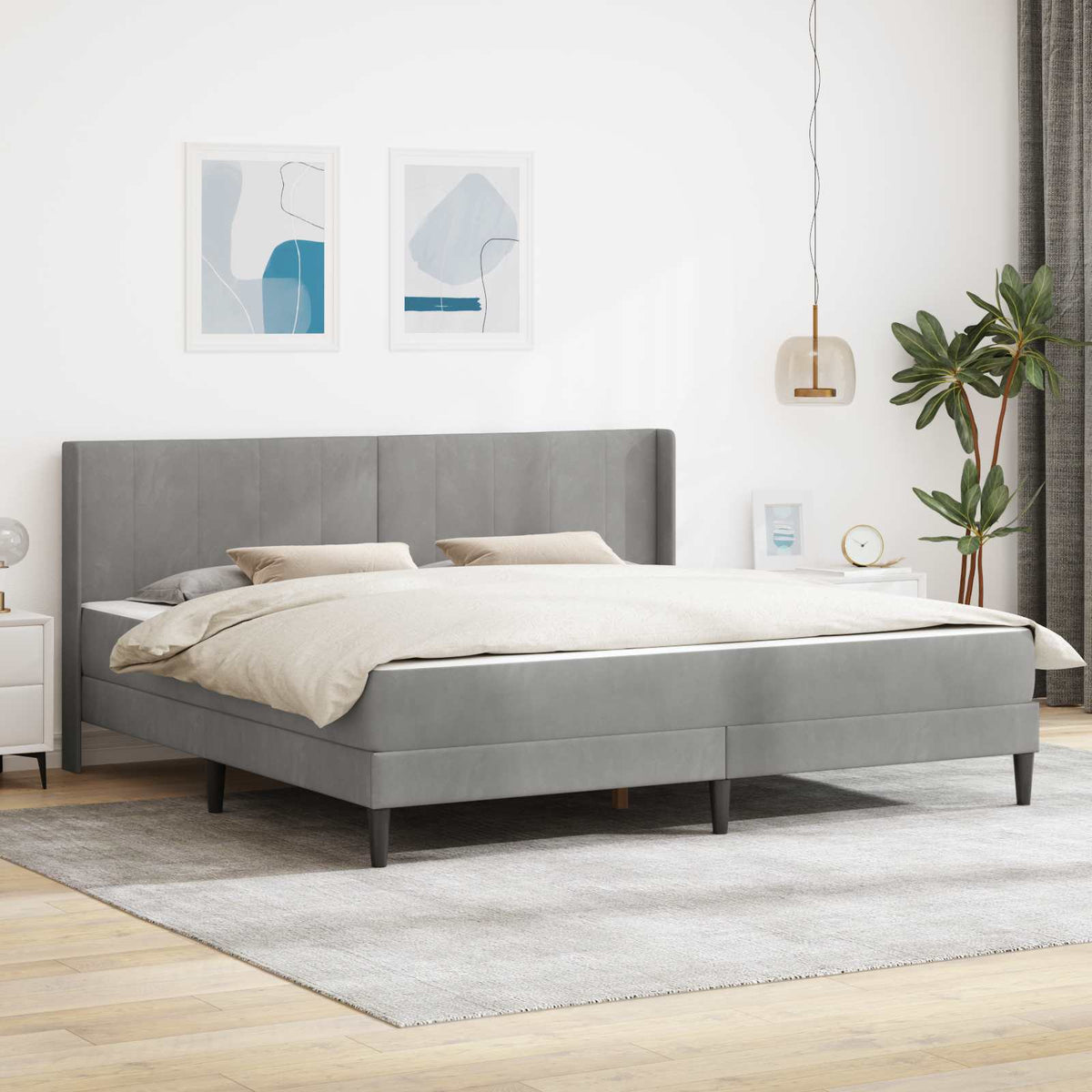 Sengeramme Med Madras Fløjl - Variant 3414885