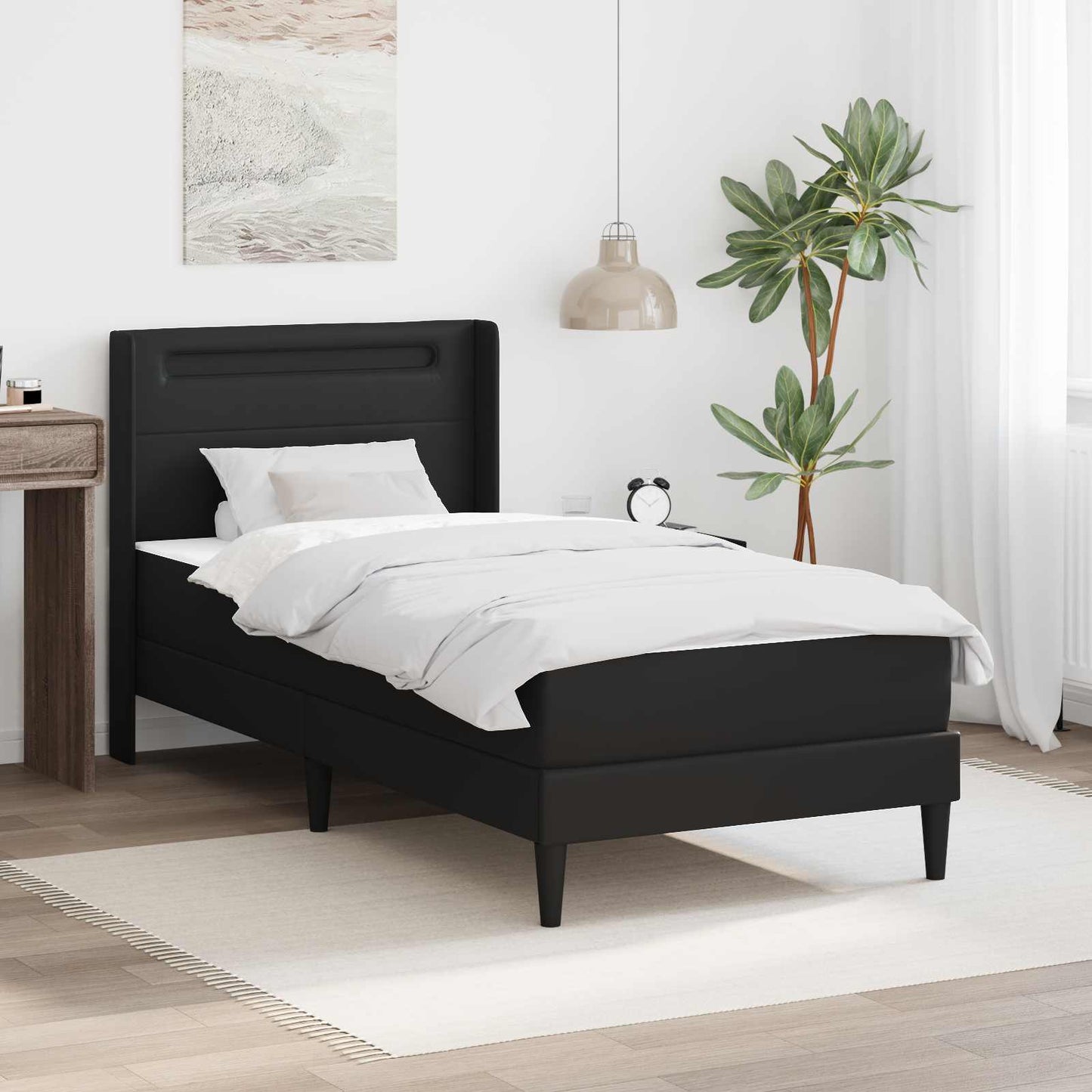 Sengeramme Med Madras Kunstlæder - Variant 3414901