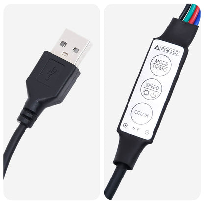 Sengestel Med Led-lysstrimler Kunstlæder - Billede 12