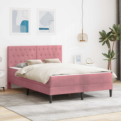 Sengeramme Med Madras Med Hovedgærde Fløjl - Variant 3415063