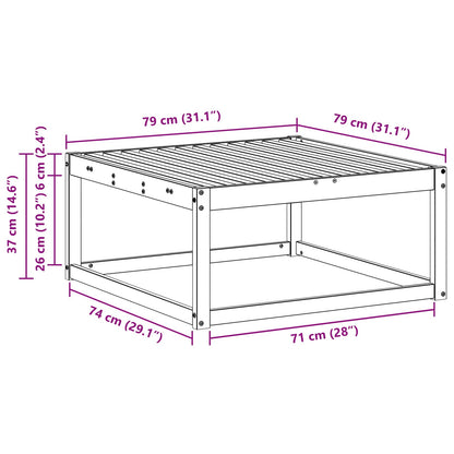 Udendørs Puf 79 X 79 X 37 Cm