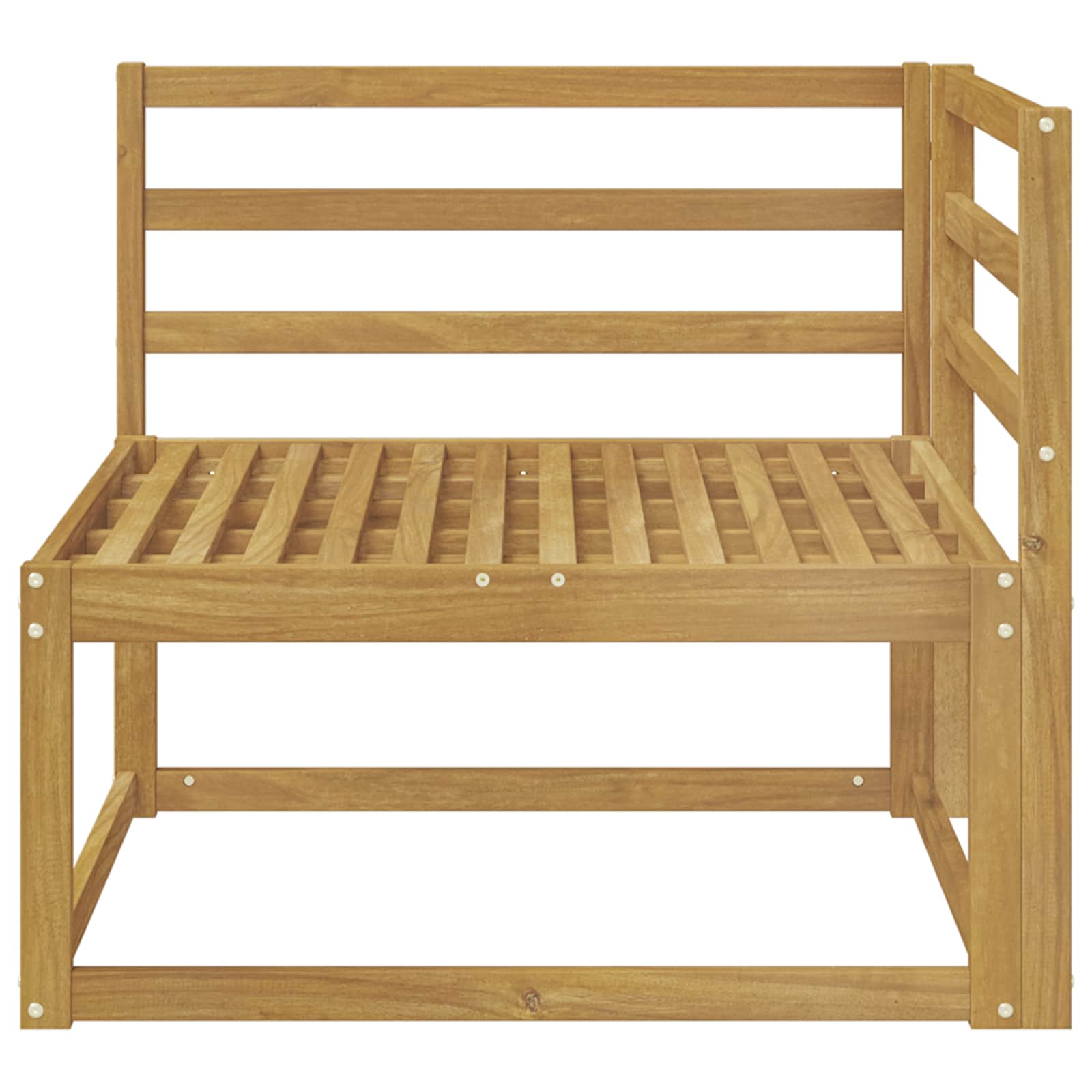 Udendørs Hjørnesofa Hvid 83 X 83 X 73 Cm - Billede 3