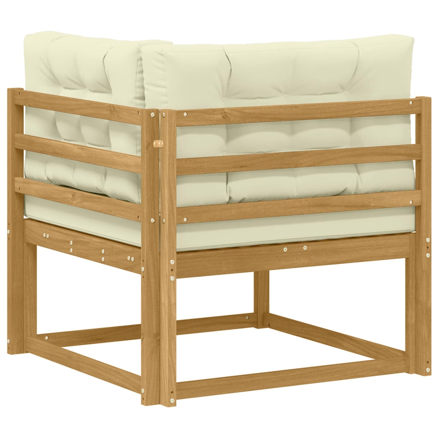 Udendørs Hjørnesofa Polyester Hvid - Billede 5