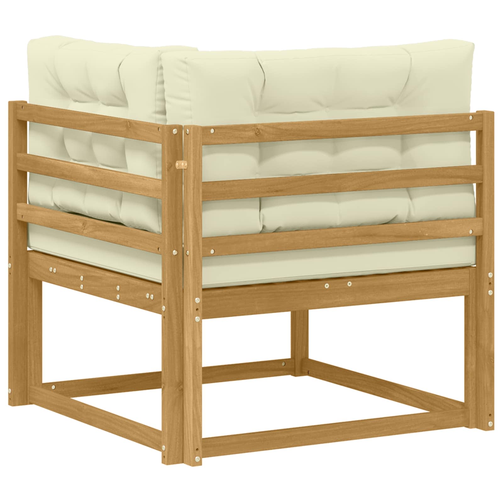 Udendørs Hjørnesofa Polyester Hvid - Billede 5
