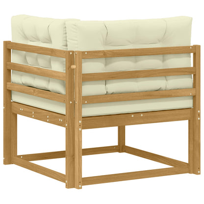 Udendørs Hjørnesofa Polyester Hvid - Billede 5